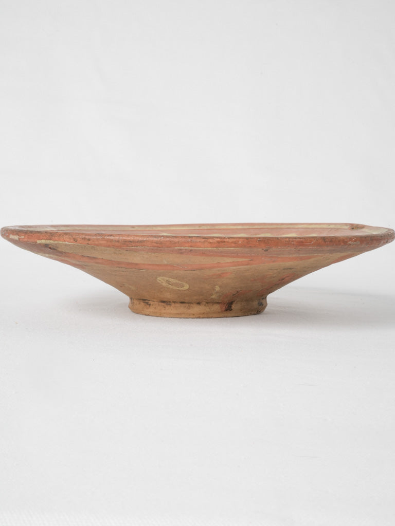 Aged French terracotta fruit bowl