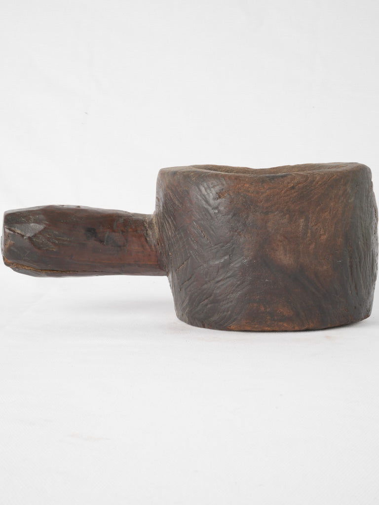 Rare French kitchen wooden pestle