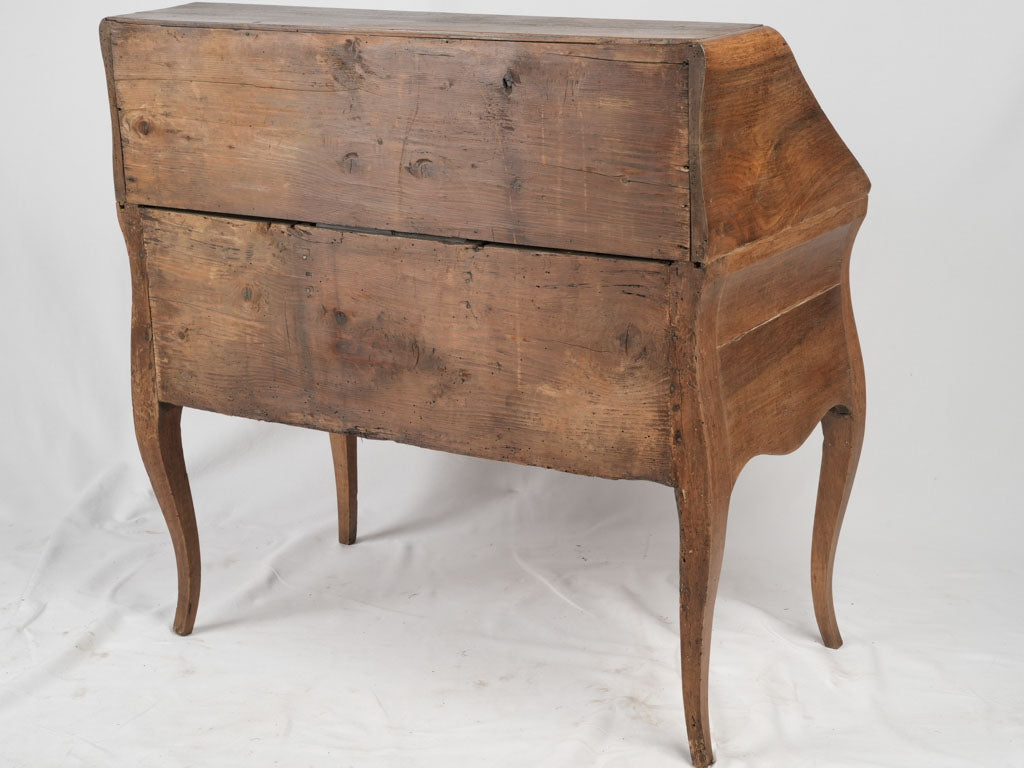 Exquisite aged walnut Louis XV secretary