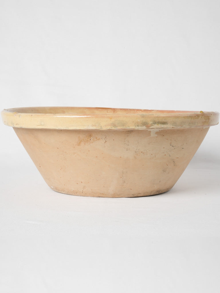 Large French mottled glaze dish