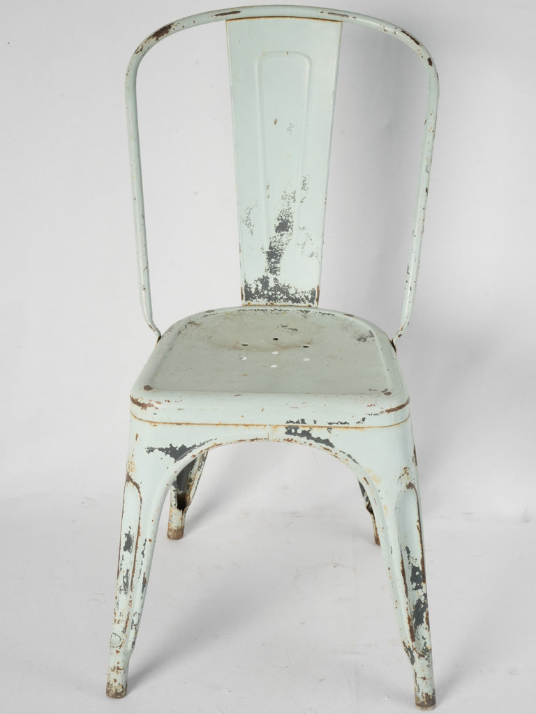 French vintage Tolix chair, galvanized steel