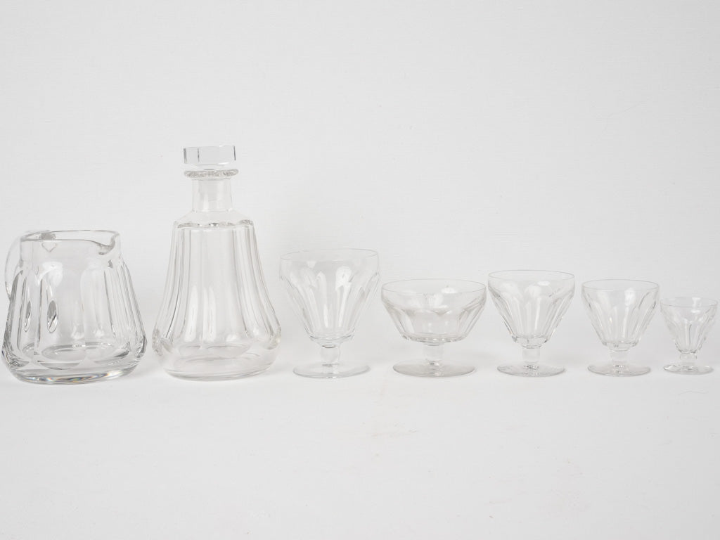 Timeless clear Baccarat water glasses