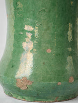 Green antique ceramic utensil holder