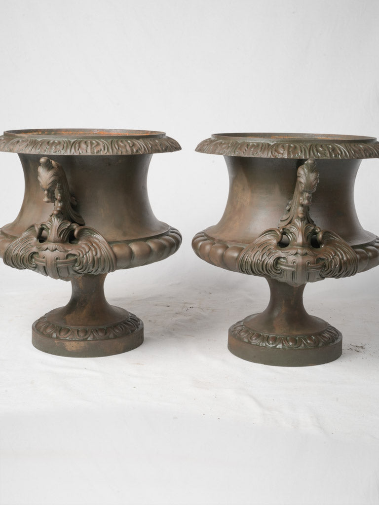 Antique French garden urns