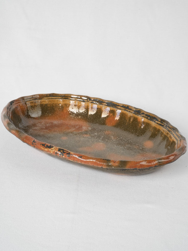 Swirled Green and Brown Glaze