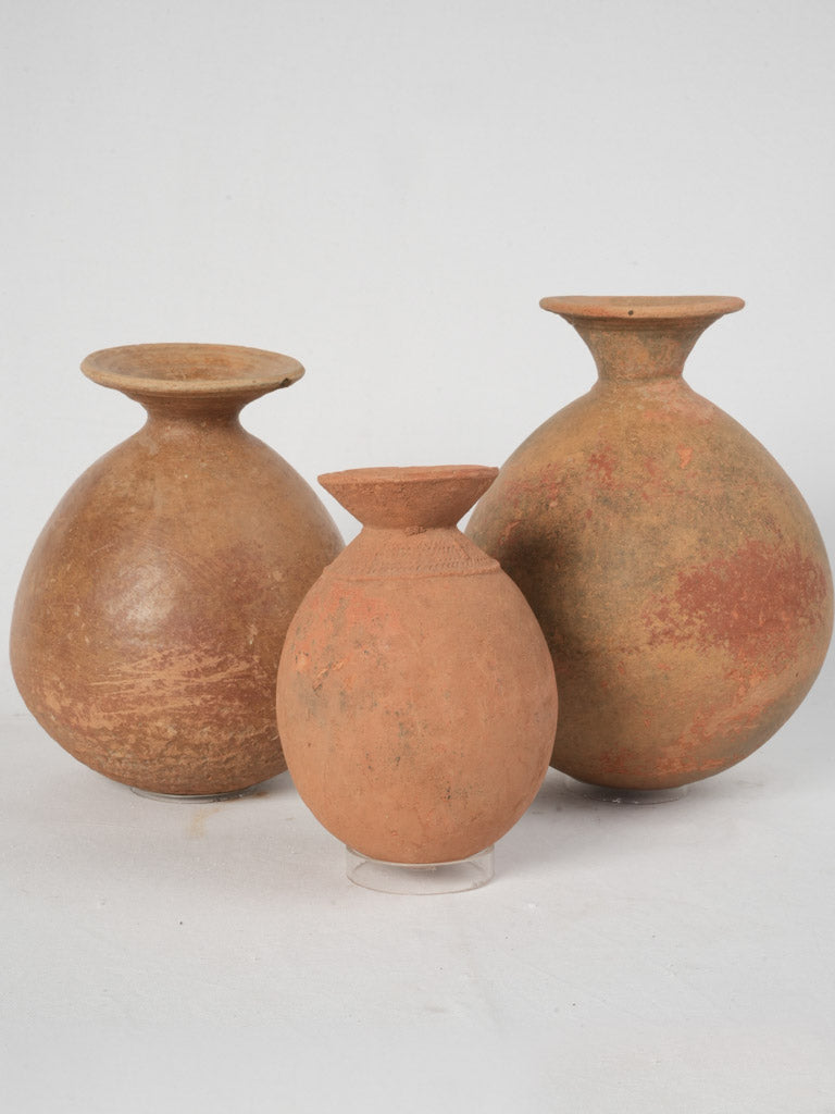 Nigerian terracotta burial vessels