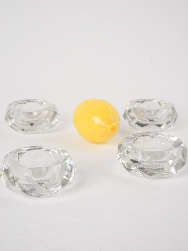 Vintage Baccarat crystal salt cellars