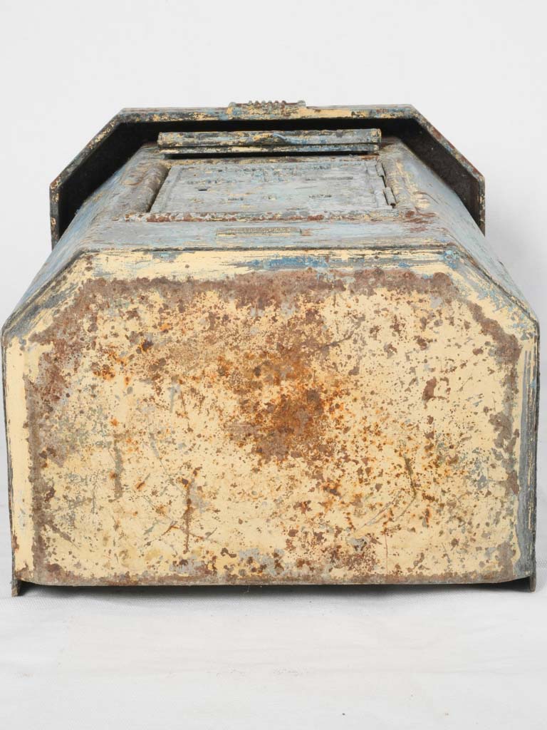 Early 20th-Century French Post Box w/ Blue Patina