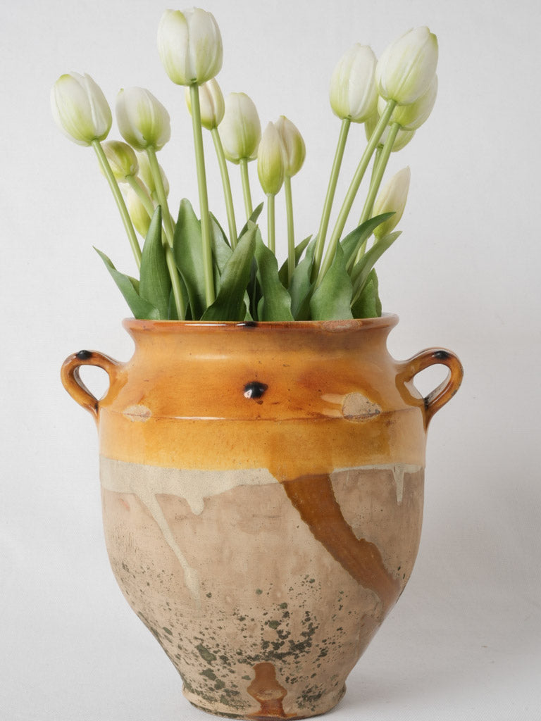 Iridescent terracotta Castelnaudary pot