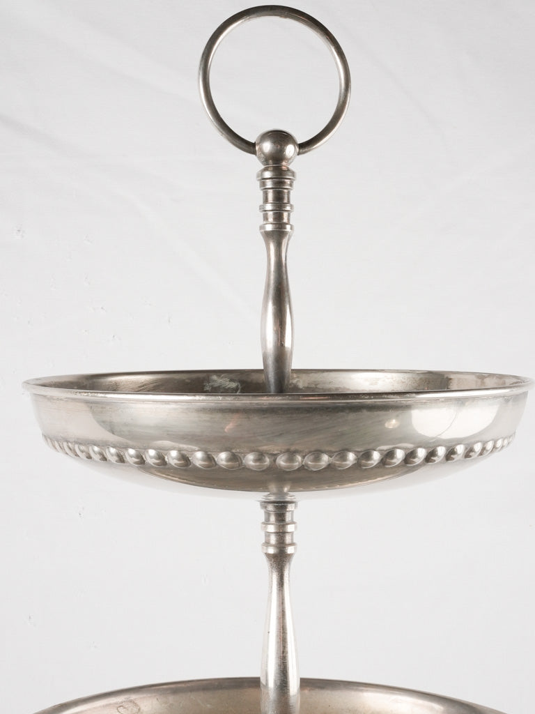 Antique French 5 level Présentoire - silver plate 43¼"