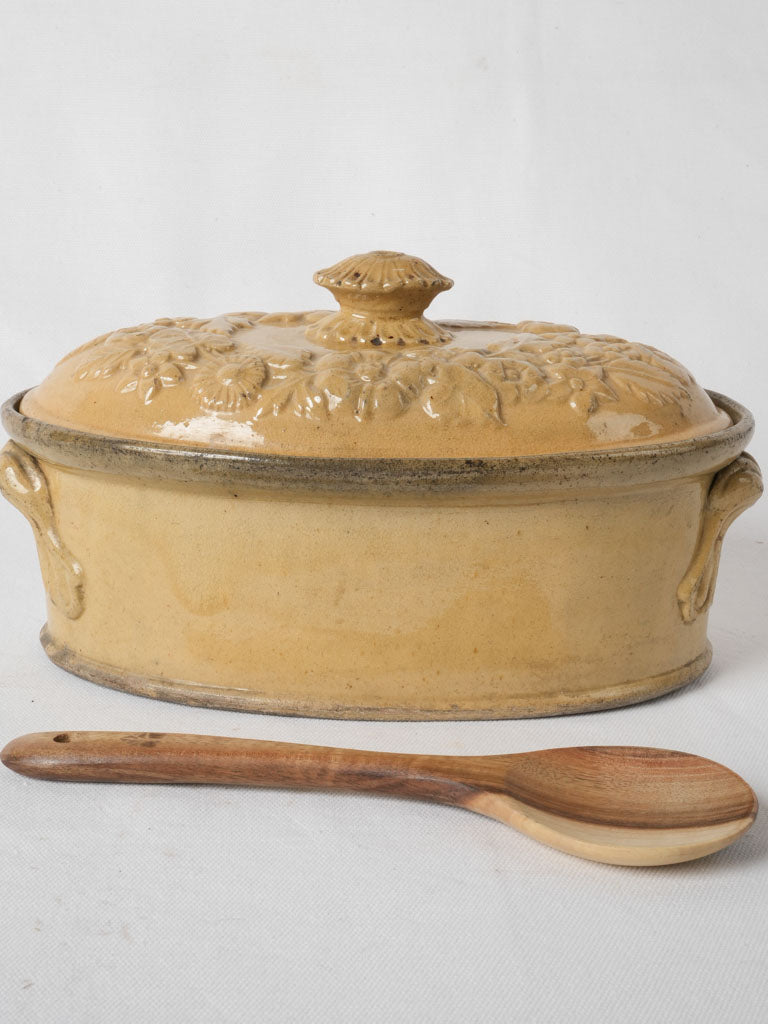 Exquisite antique Provence terracotta tureen