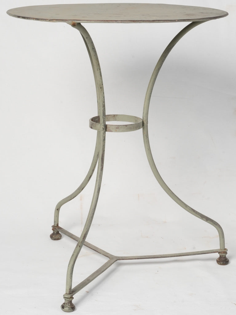 Antique French Metal Garden Table, Weathered