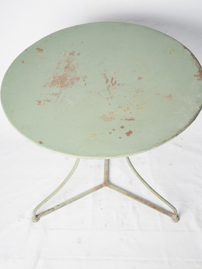 Antique French Garden Table w/ Sage Green Patina