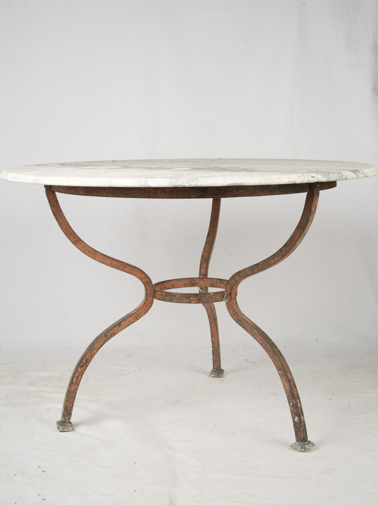 Striking chamfered-edge garden table  