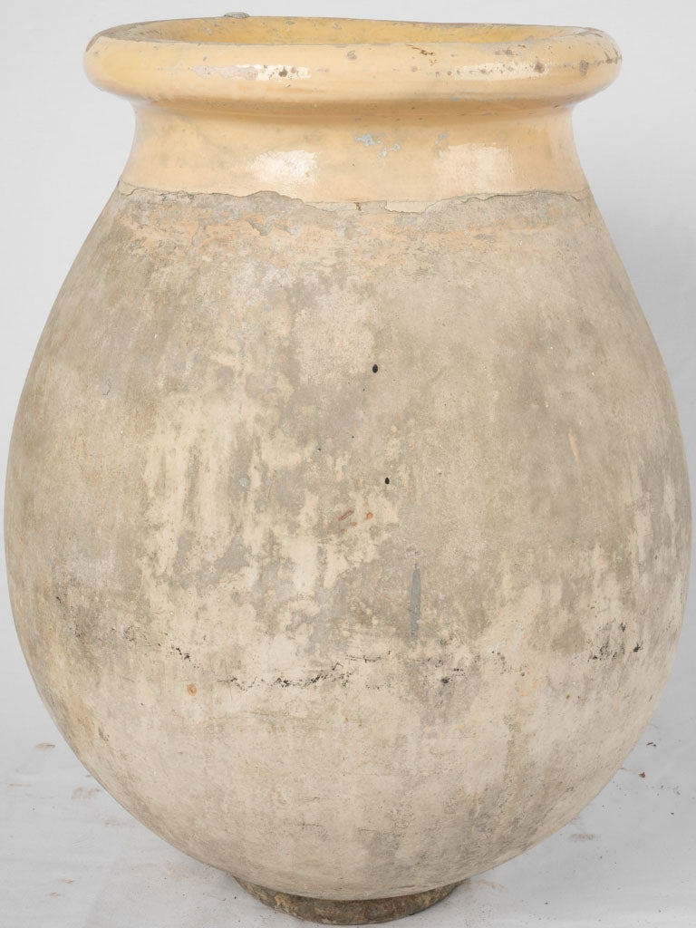 19th Century Olive Jar w/ Custard Glaze 28"