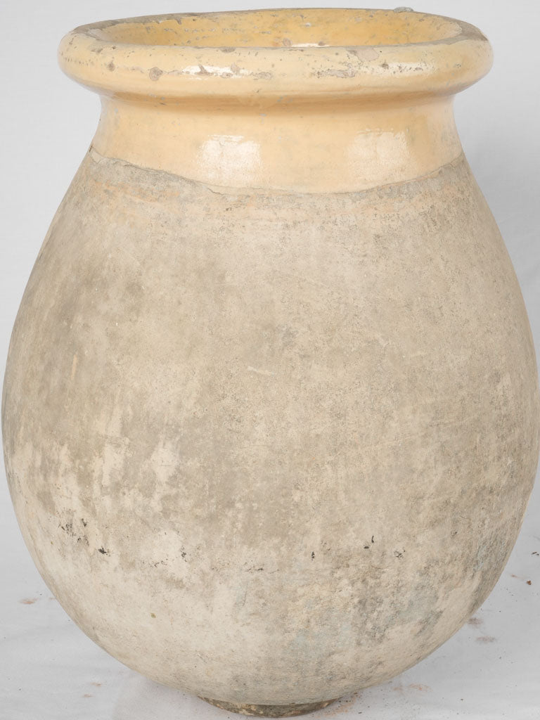 19th Century Olive Jar w/ Custard Glaze 28"