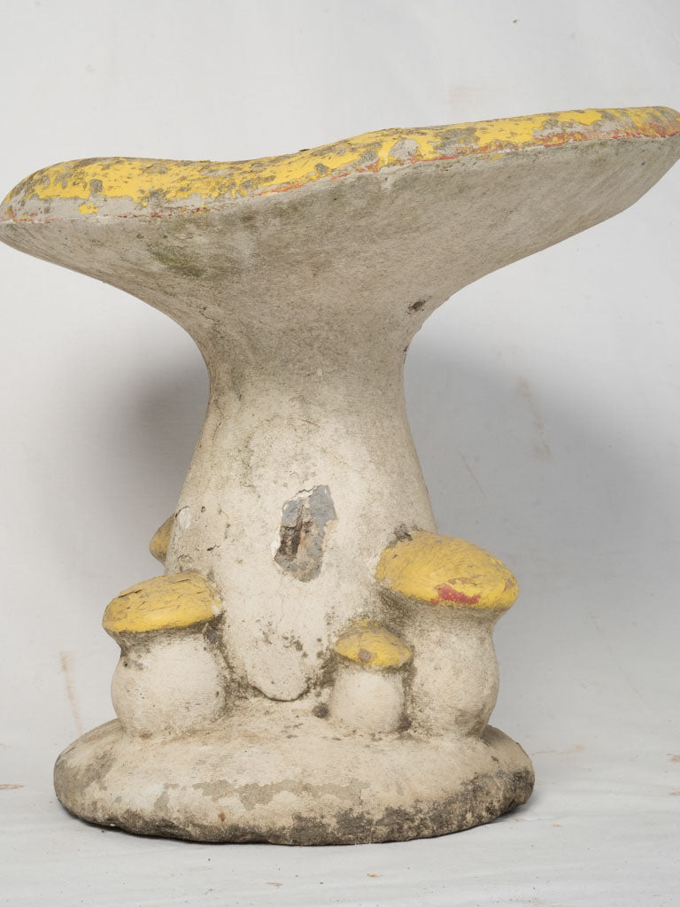 Vintage Playful Mushroom Design Garden Stool