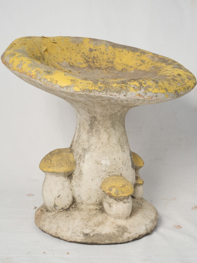 Charming French Weathered Concrete Stool