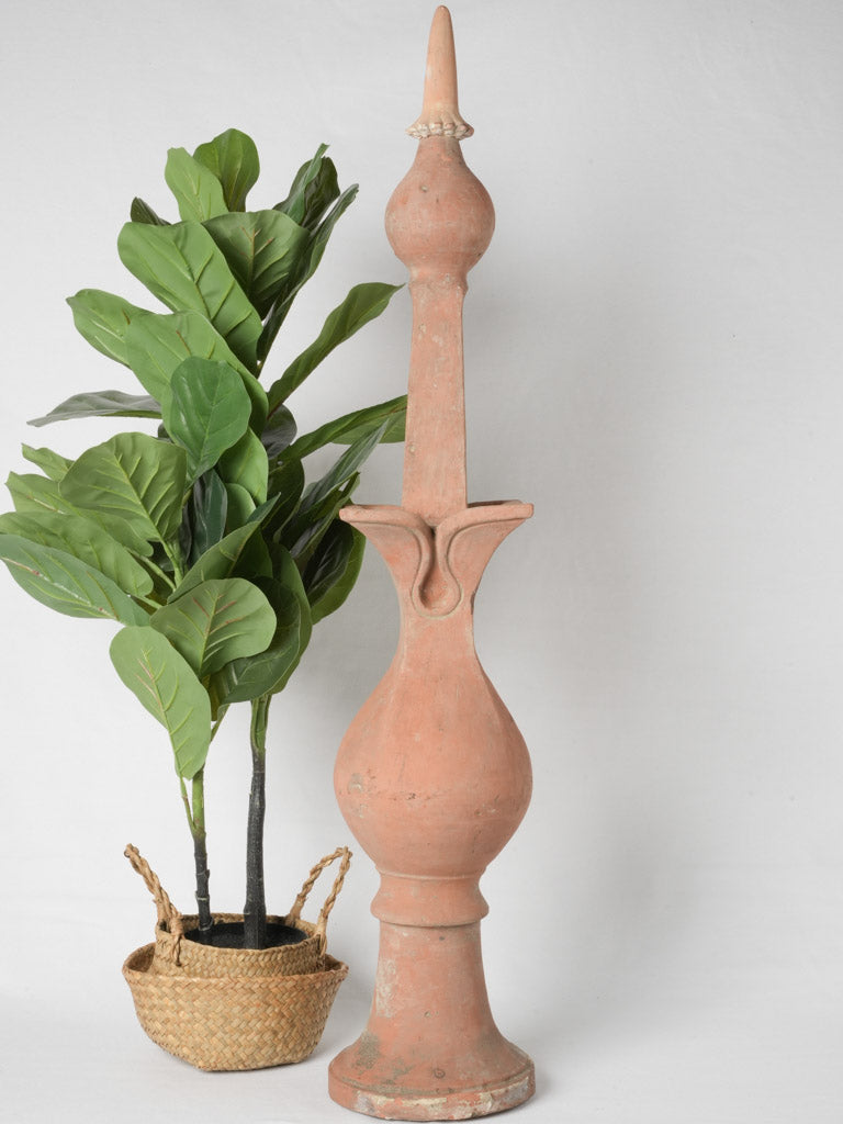 French terracotta lightning rod finial