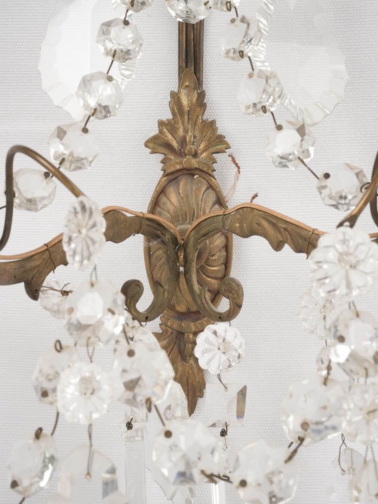 Classic French-inspired glass sconces