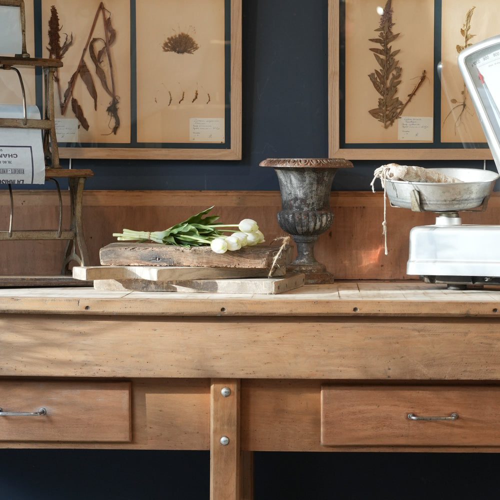 Sturdy vintage credenza block