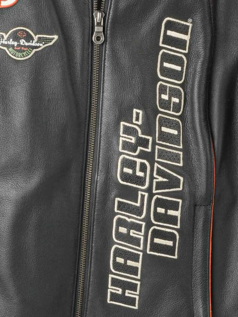 Authentic black leather Harley-Davidson ladies jacket