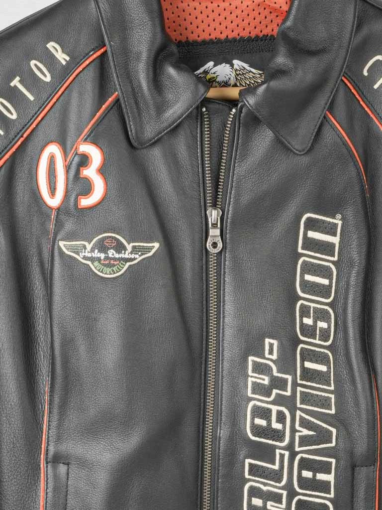 Timeless black leather ladies Harley-Davidson jacket