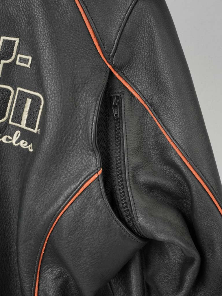 Sturdy black leather Harley-Davidson ladies jacket