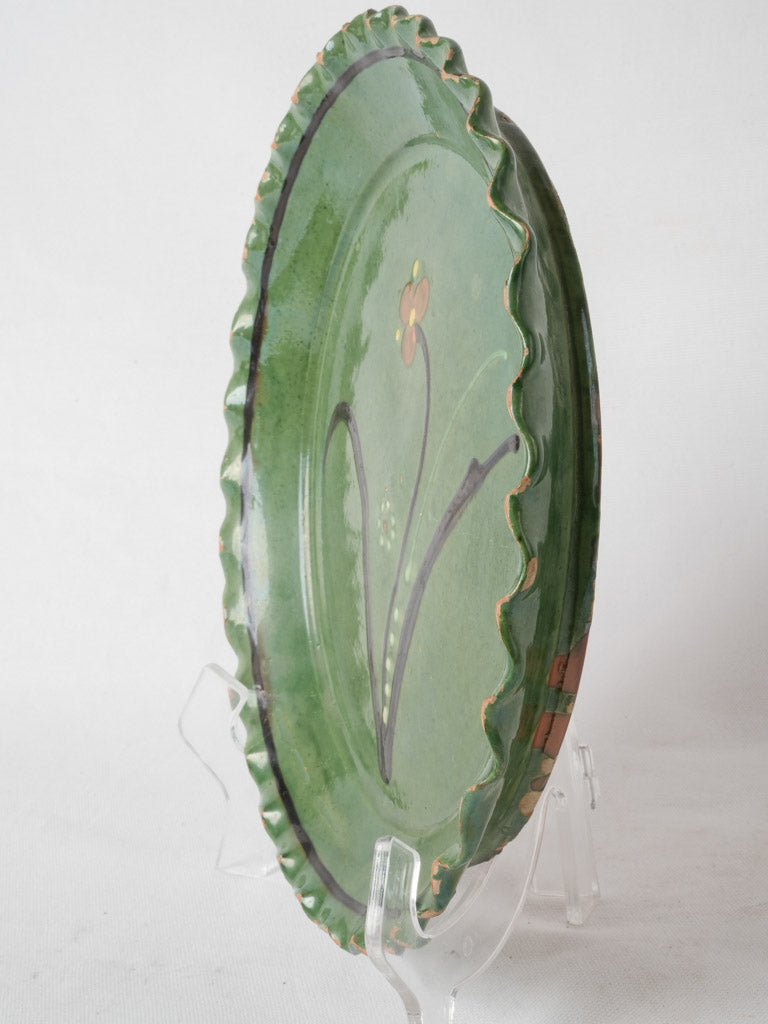 Antique Savoyard ripple edge platter