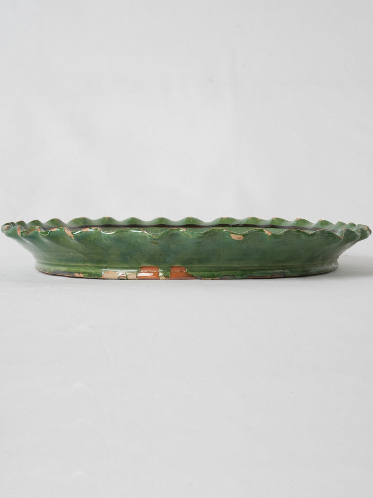 Elegant French terracotta decorative platter