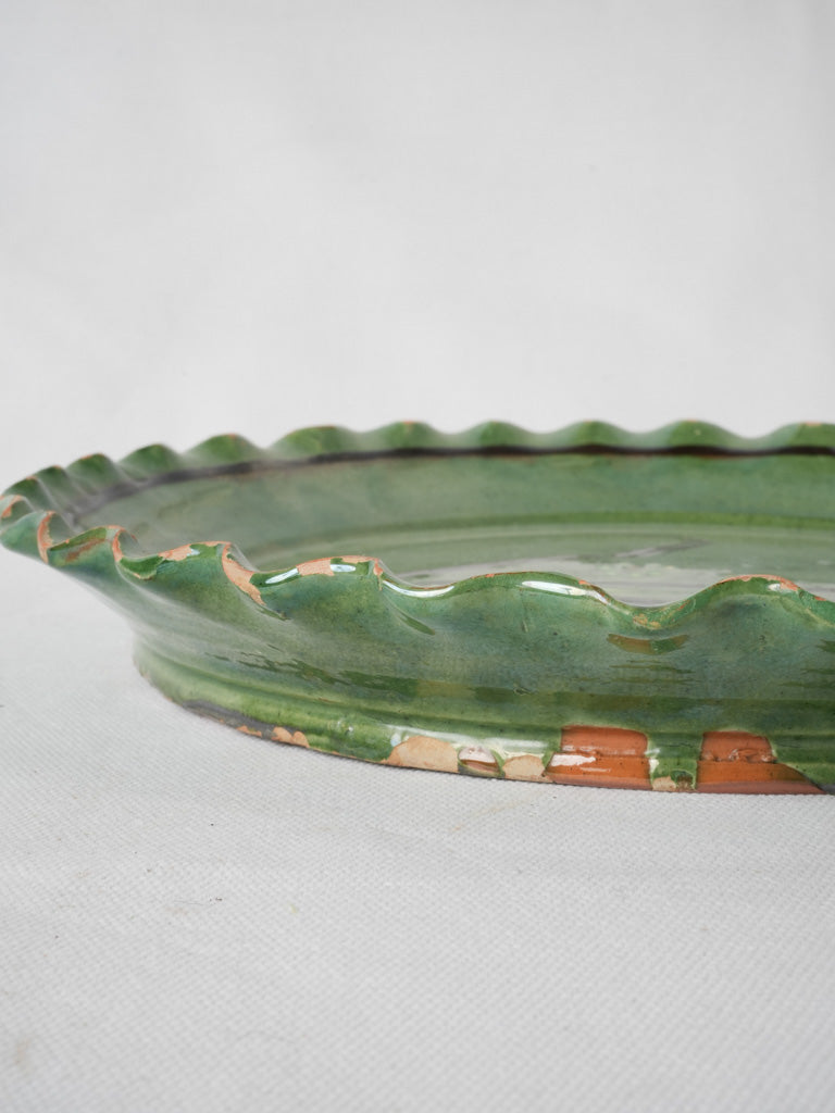 Vintage rippled edge Savoyard platter