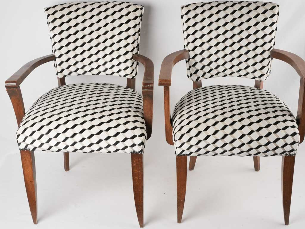 Chic stylish bridge chairs with fabric