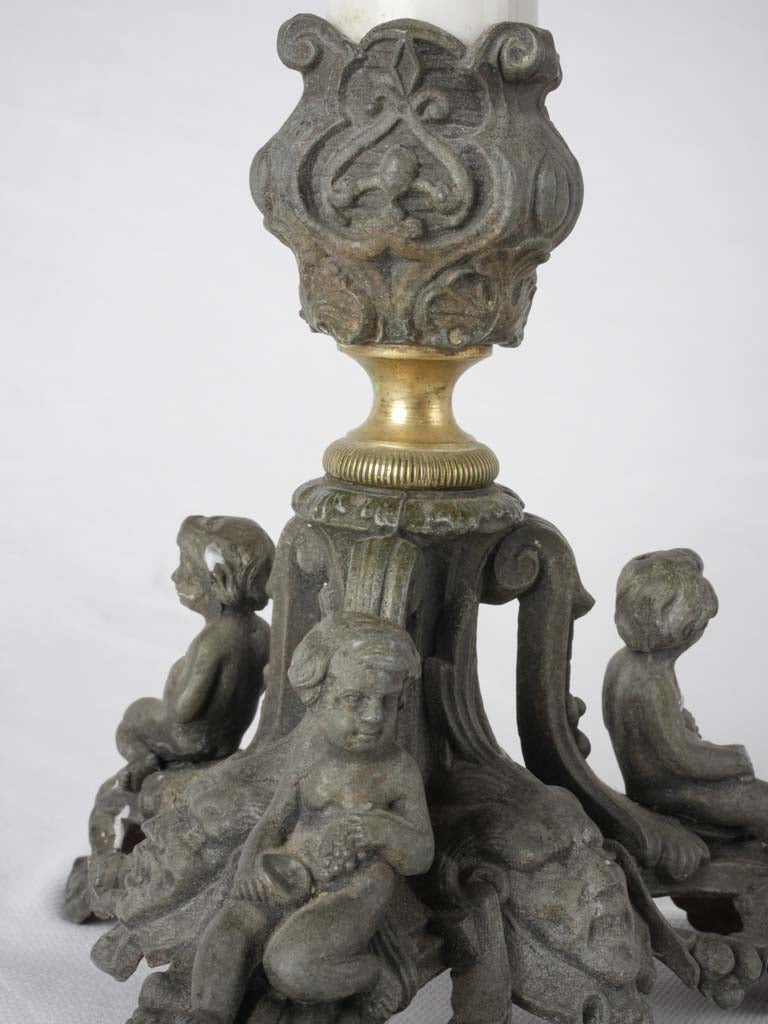 LED-compatible ornamental porcelain candelabras