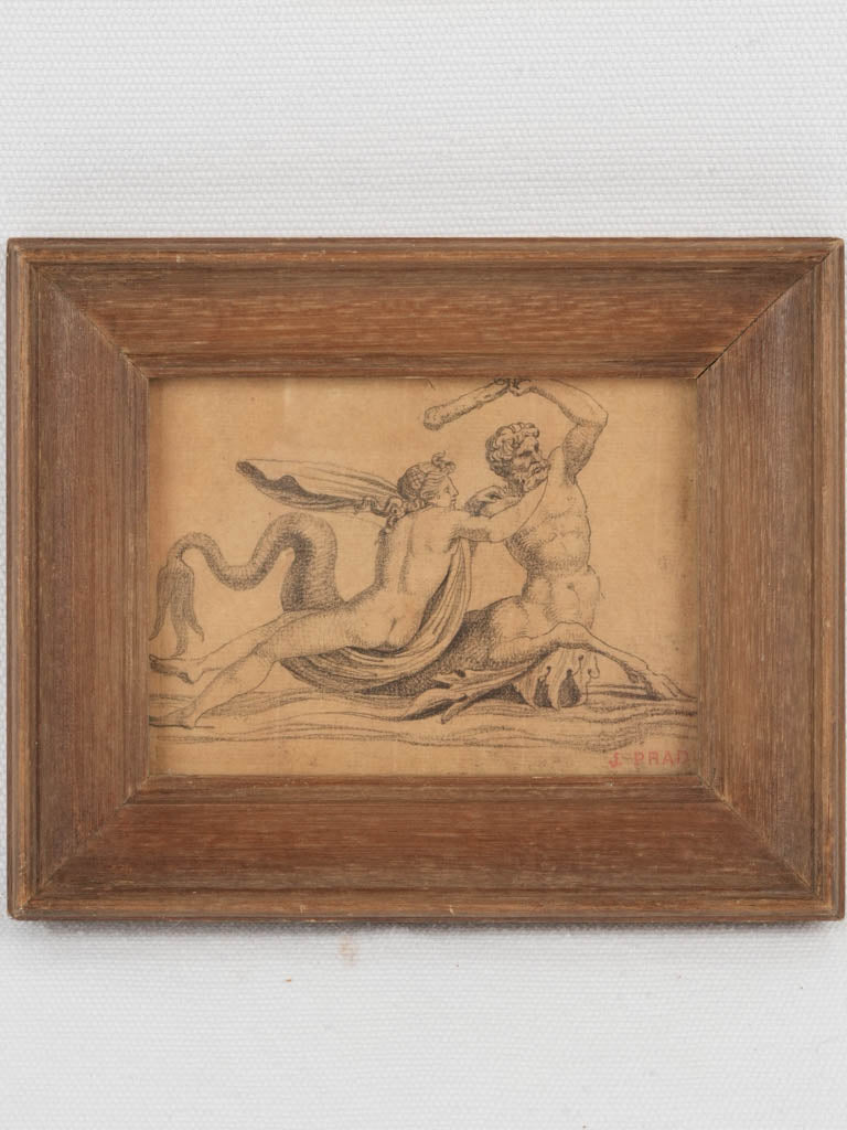 Antique neoclassical drawing artwork