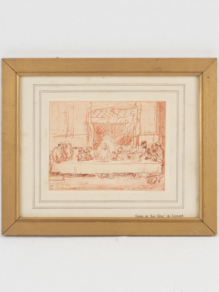 Antique Renaissance-style sanguine print