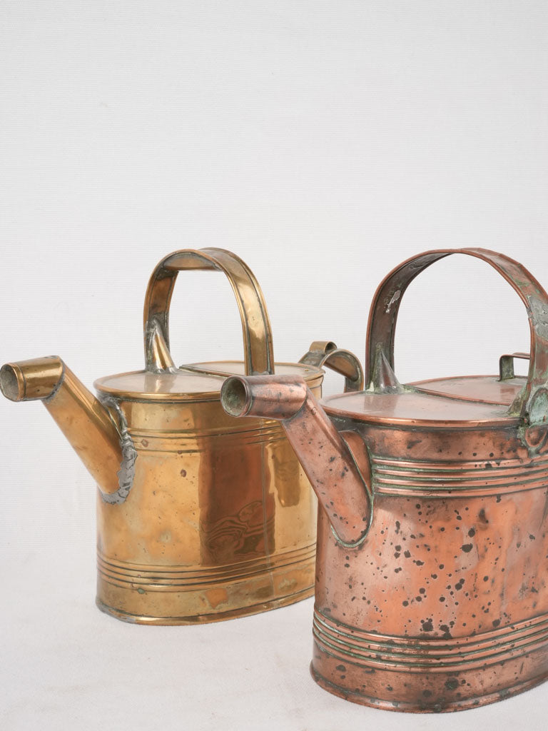 Vintage yellow-copper watering collection