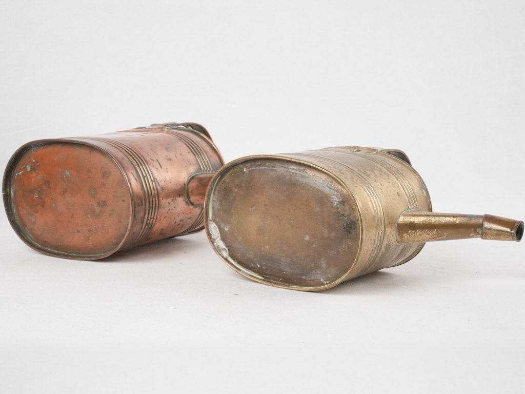 Timeless copper watering can quartet