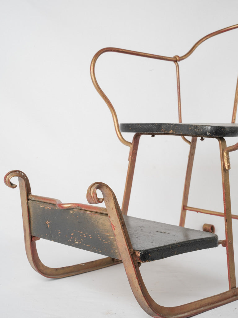 Charming 19th-century metal children's sled