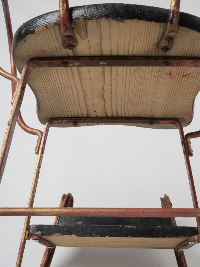 Enchanting gilded 1800s children's sleigh