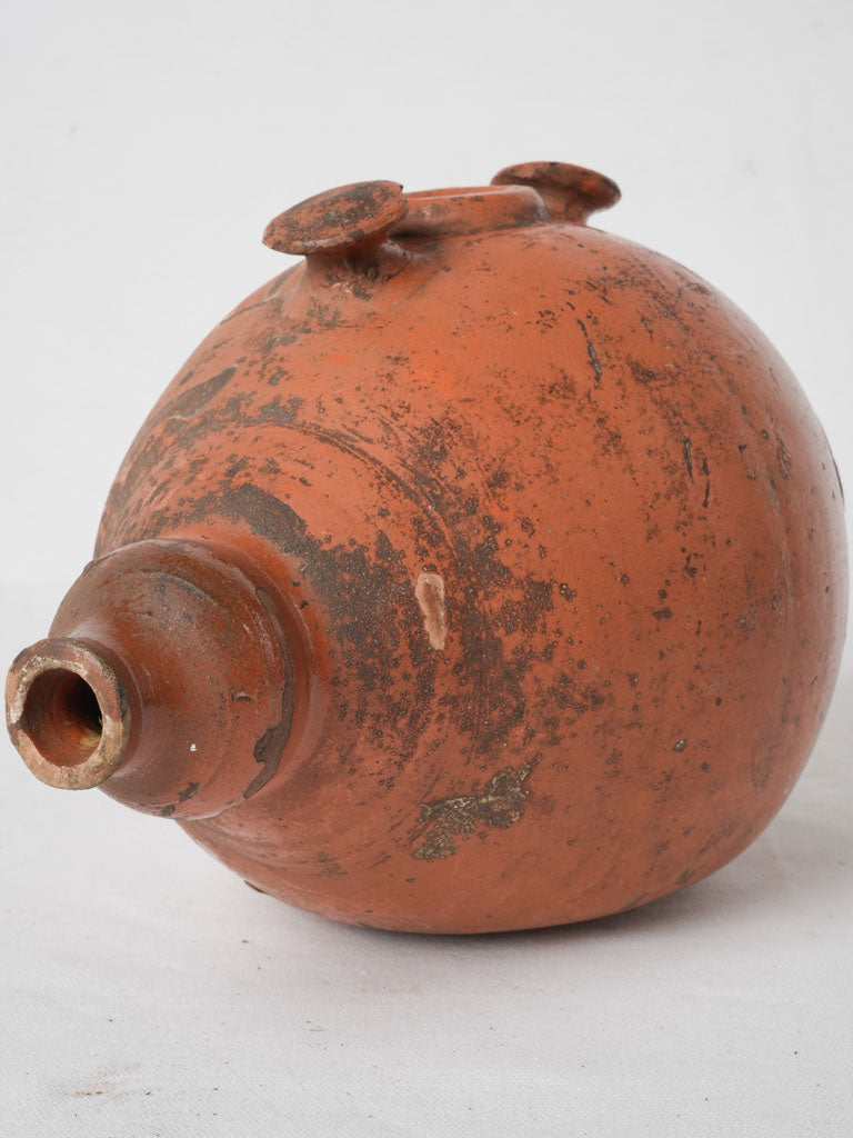 Drôme farm animal feeding terracotta jug