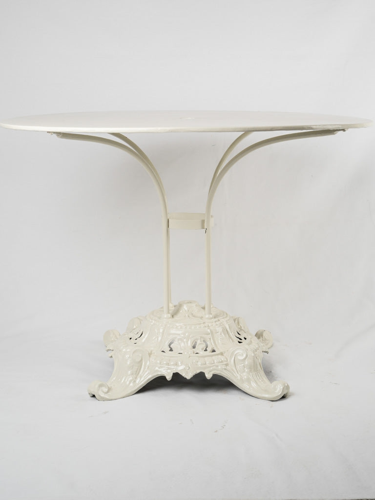 Intricately designed antique outdoor dining table