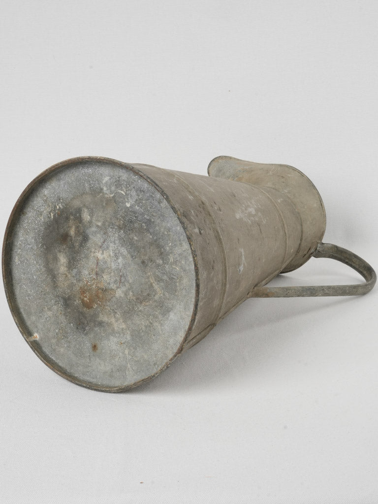 Weathered French style zinc pitcher