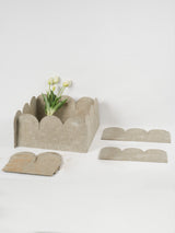 Vintage French fiber cement garden edging