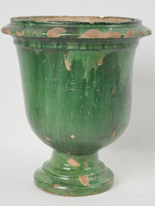 Rare antique green terracotta planter