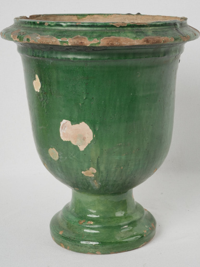 Authentic vintage terracotta tulip planter