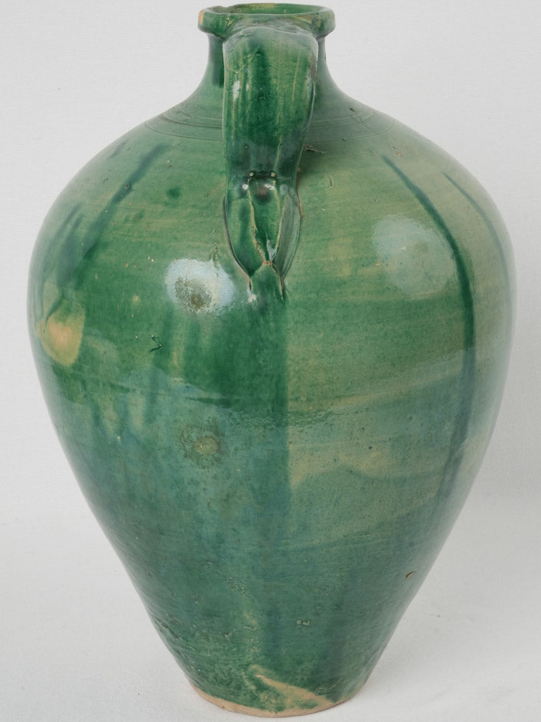 Handcrafted Vintage Spanish Green Jug