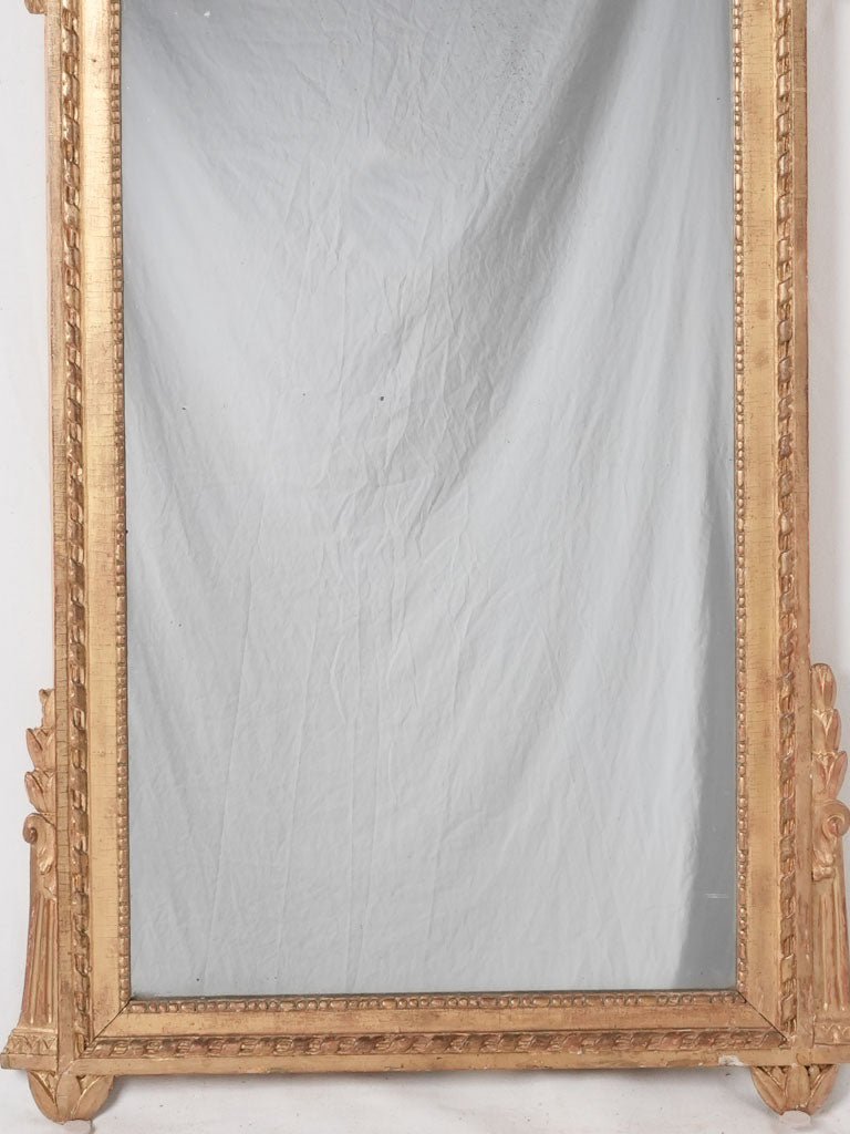 Elegant vintage laurel foliage mirror