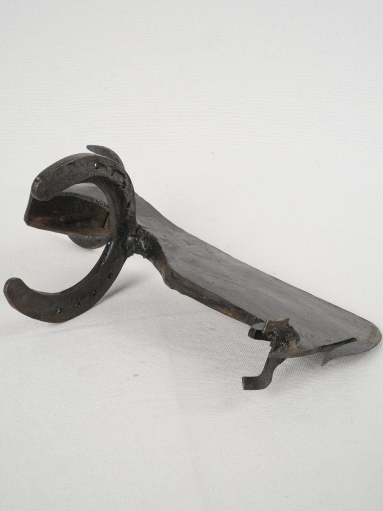 Vintage Iron Sculpture of a Bull - 1960s Art Brut - 8¼"