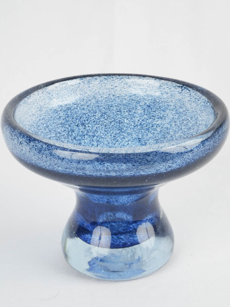 Elegant heavy glass centerpiece bowl