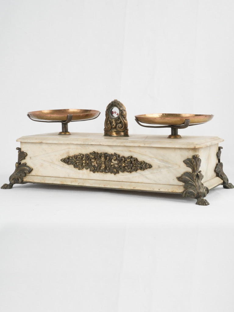 Napoleon III marble pharmacy scales